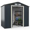 7 Feet X 4 Feet Metal Storage Shed with Sliding Double Lockable Doors